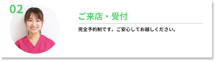 ご来店・受付